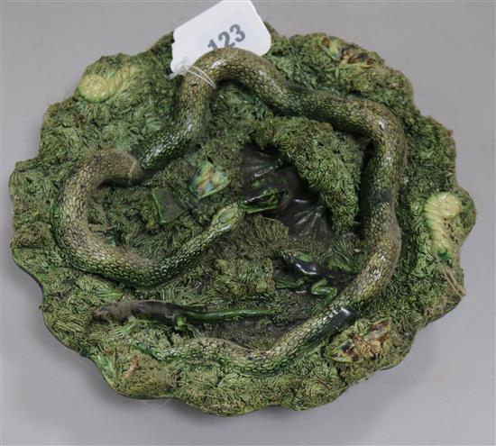 A G. Caldas da Rainha lizard and snake dish